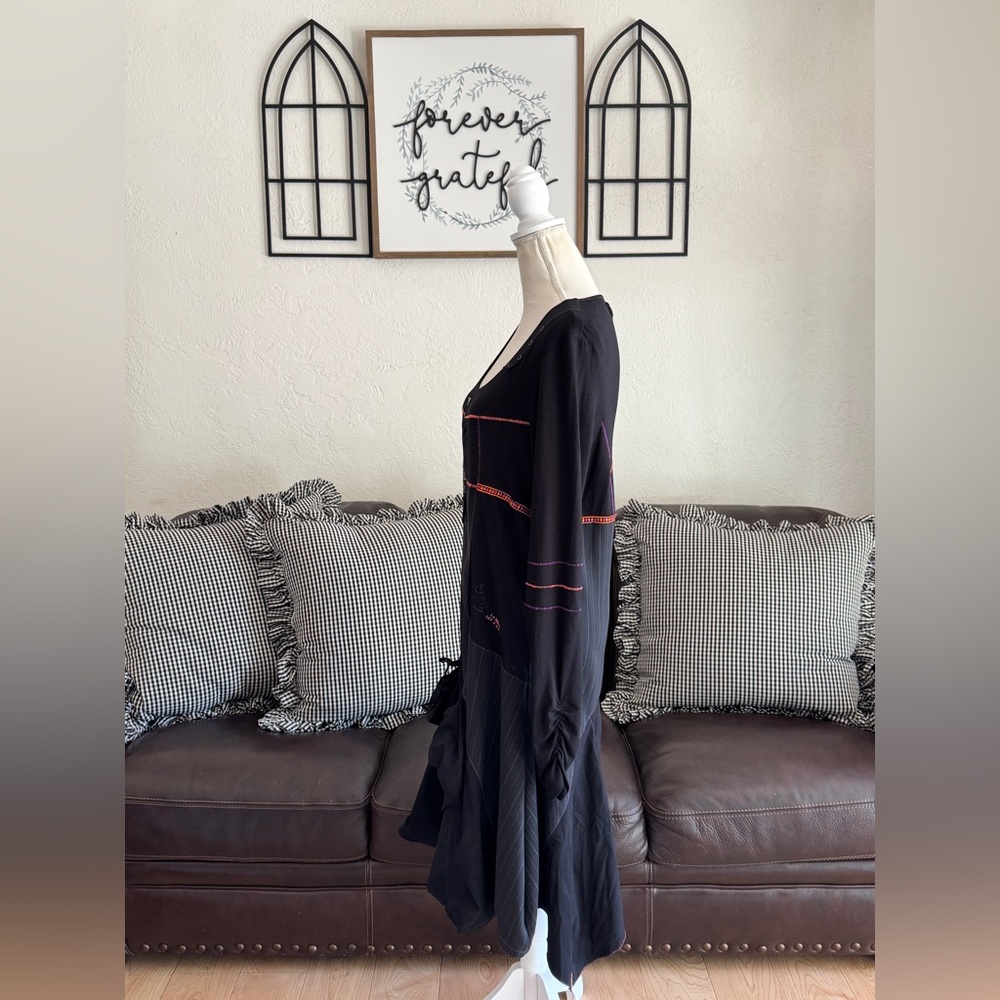 Rare LA MODE EST A VOUS Lagenlook Dress Size EU 46 Retro IndieSleeze Vintage - Picture 7 of 14
